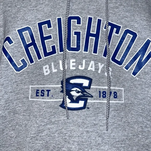 Creighton Blue Jays Vintage Y2K Gray Hoodie L College Basketball March Madness - Picture 2 of 4